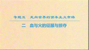 2018秋高中歷史 專題5 走向世界的資本主義市場(chǎng) 二 血與火的征服與掠奪課件 人民版必修2.ppt