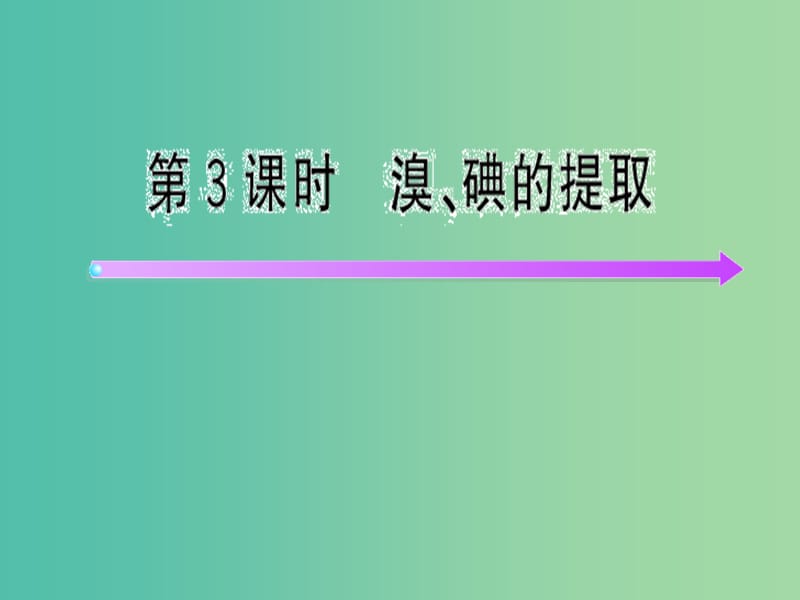 浙江省瑞安市高中化学 专题2 从海水中获得的化学物质 2.1.4 溴、碘的提取课件 苏教版必修1.ppt_第1页