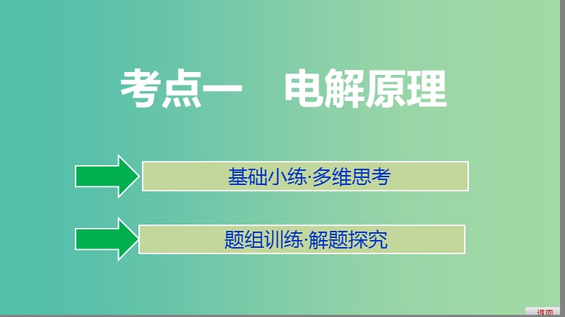 2019高考化学大一轮复习 第六章 化学反应与能量 第23讲 电解池 金属腐蚀与防护课件 鲁科版.ppt_第3页