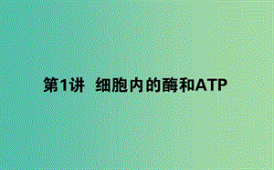 2019屆高考生物二輪復(fù)習(xí) 專題二 生命系統(tǒng)的代謝 1 細(xì)胞內(nèi)的酶和ATP課件.ppt