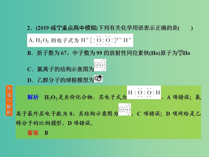 2020高考化学一轮复习 高考作业十五 原子结构课件.ppt_第3页