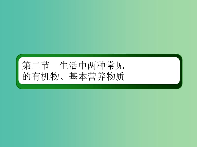 2019高考化学总复习 第九章 常见的有机化合物 9-2-2 考点二 基本营养物质课件 新人教版.ppt_第2页