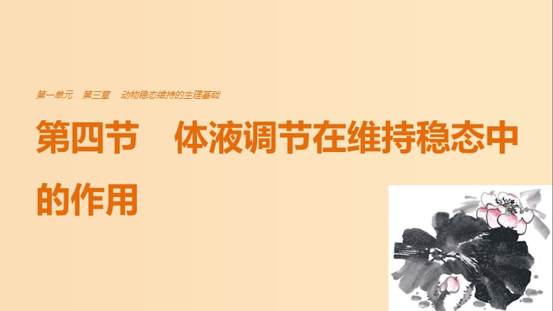 2018-2019版高中生物 第一单元 生物个体的稳态与调节 第三章 动物稳态维持的生理基础 第四节 体液调节在维持稳态中的作用课件 中图版必修3.ppt_第1页