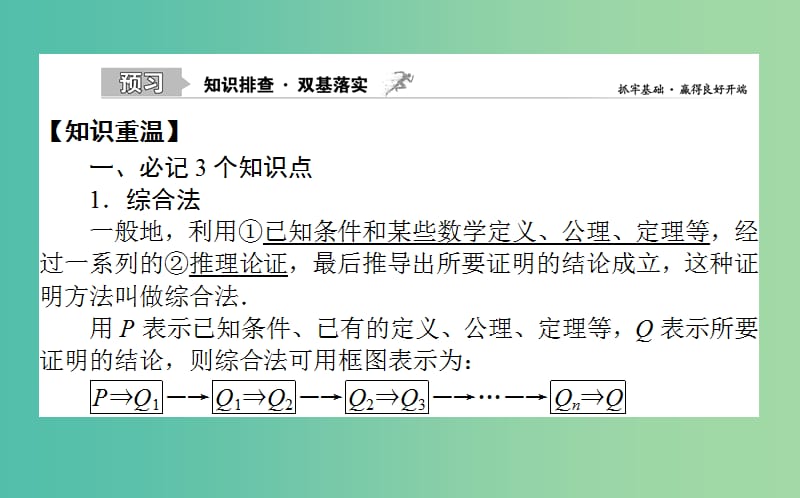 2020高考数学一轮复习第六章不等式推理与证明6.6直接证明与间接证明课件文.ppt_第2页