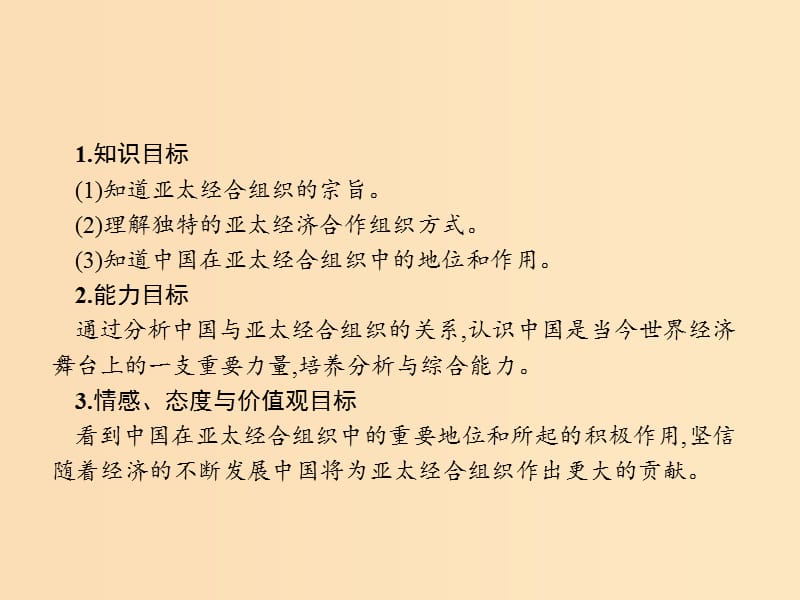 2018-2019学年高中政治 专题五 日益重要的国际组织 5.4 亚太经济合作组织：区域经济合作的新形式课件 新人教版选修3.ppt_第2页