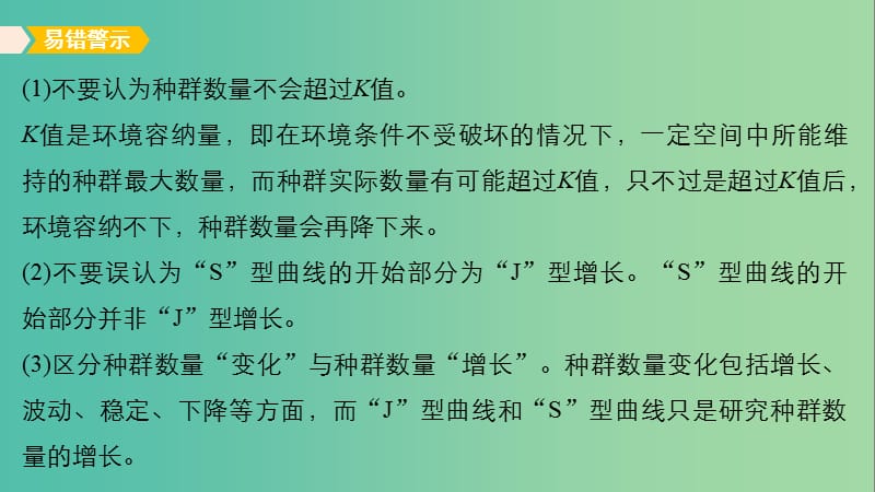 高考生物大二轮专题复习与增分策略 热点题型建模 模型13 种群增长及群落种间关系的曲线分析课件.ppt_第3页