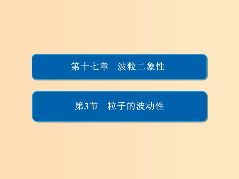 2018-2019高中物理 第十七章 波粒二象性 17-3 粒子的波動(dòng)性課件 新人教版選修3-5.ppt_第1頁(yè)