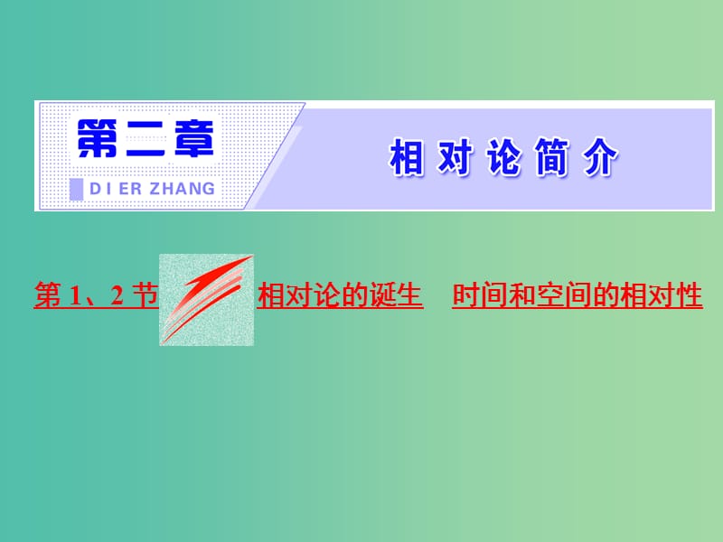 山东省专用2018-2019学年高中物理第十五章相对论简介第12节相对论的诞生时间和空间的相对性课件新人教版选修3 .ppt_第1页