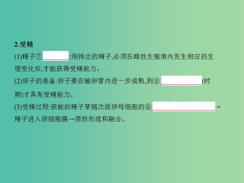 2019届高考生物二轮复习 专题29 胚胎工程与生态工程课件.ppt_第2页