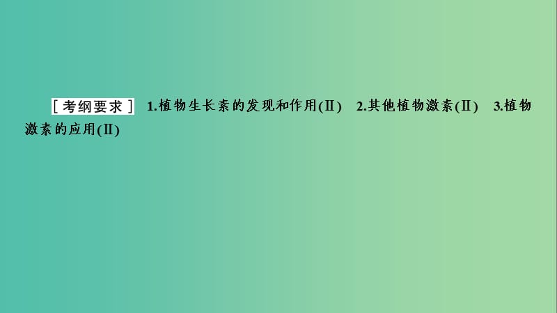 2019年高考生物二轮复习 第1部分 专题突破 第11讲 植物生命活动的调节课件.ppt_第2页