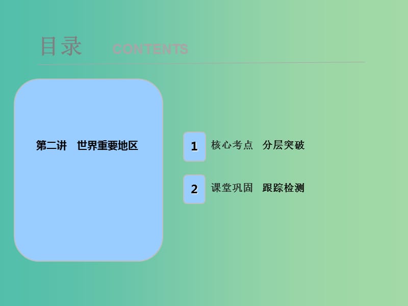 2019届高考地理一轮复习第十八章世界地理第二讲世界重要地区课件新人教版.ppt_第1页