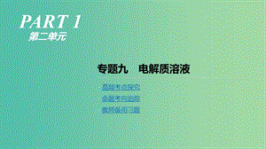 2019年高考化學(xué)二輪專題復(fù)習(xí) 專題九 電解質(zhì)溶液課件.ppt