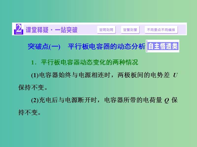 四川省宜宾市一中2017-2018学年高中物理上学期第16周 第3节 带电粒子在电场中的运动课件.ppt_第3页