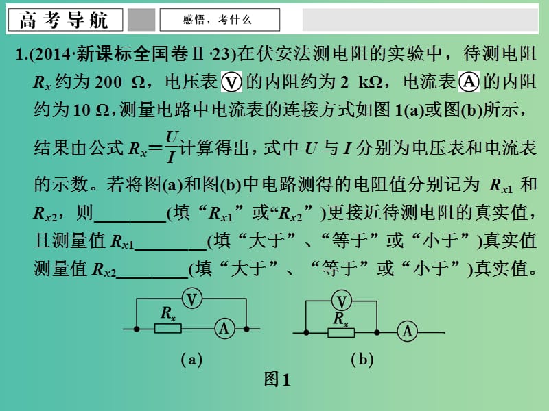 高考物理二轮复习 专题五 第12讲 电学实验课件.ppt_第2页