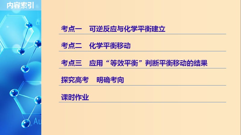 2019版高考化学一轮复习 第七章 化学反应速率和化学平衡 第24讲 化学平衡状态 化学平衡的移动课件.ppt_第3页