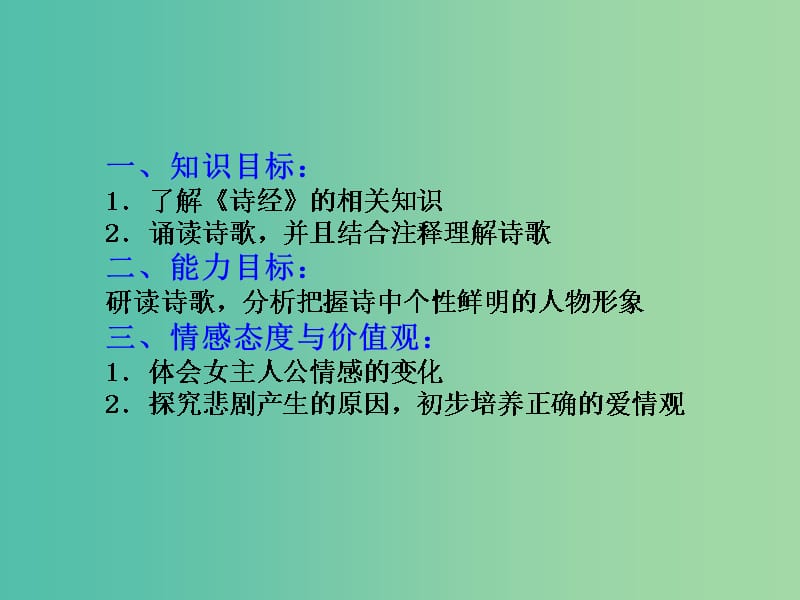 山西省高平市特立中学高中语文 第三专题 氓课件 苏教版必修4.ppt_第2页