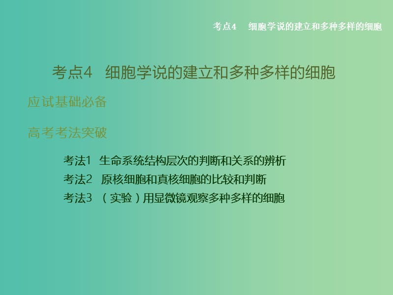 高考生物二轮复习 专题2 细胞的结构和功能课件.ppt_第2页