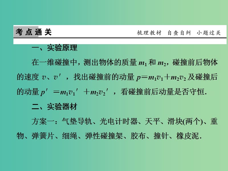 2019版高考物理一轮复习 第十三章 实验专题 第1讲 力学实验 实验7 验证动量守恒定律课件.ppt_第2页