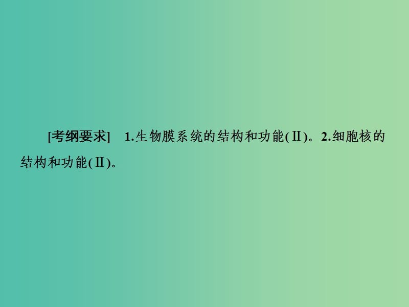 2019年高考生物一轮复习 1-1-2-5 细胞膜与细胞核课件.ppt_第3页