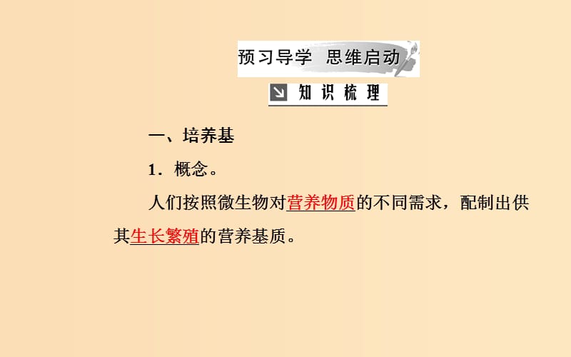 2018-2019学年高中生物 专题2 微生物的培养与应用 课题1 微生物的实验室培养课件 新人教版选修1 .ppt_第3页