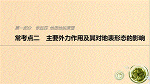 2019版高考地理二輪復(fù)習(xí) 考前三個月 專題四 地質(zhì)地貌原理 ?？键c二 主要外力作用及其對地表形態(tài)的影響課件.ppt