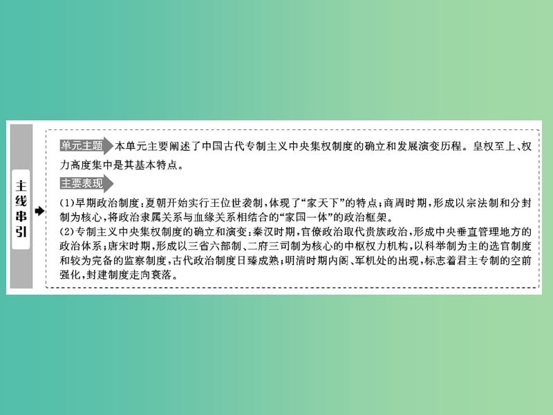 2019高考历史一轮复习第一单元古代中国的政治制度第1讲商周时期的政治制度和秦朝中央集权制度的形成课件新人教版.ppt_第3页