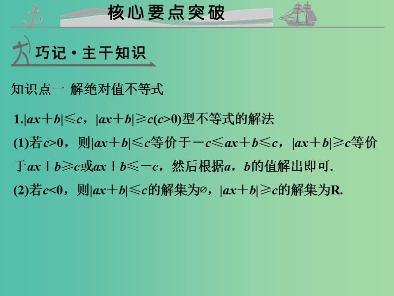 高考数学复习 第十四章 不等式选讲课件 理.ppt_第3页