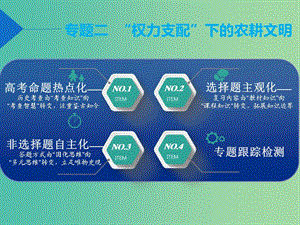 2019屆高考歷史二輪復習 板塊一 中國古代史 專題二“權力支配”下的農(nóng)耕文明課件.ppt