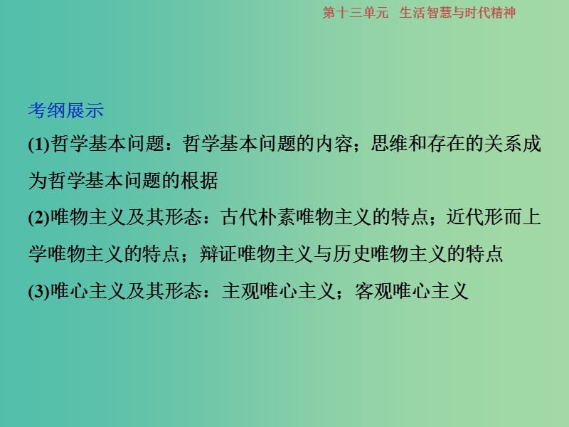 2019届高考政治一轮复习 第13单元 生活智慧与时代精神 2 第三十二课 百舸争流的思想课件 新人教版.ppt_第2页