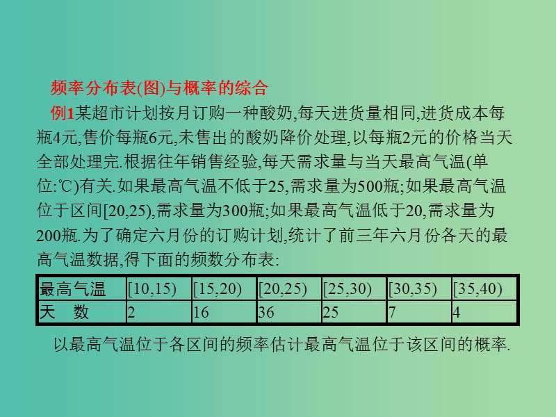 2019年高考数学总复习 第二部分 高考22题各个击破 6.2.2 统计与概率课件 文.ppt_第2页