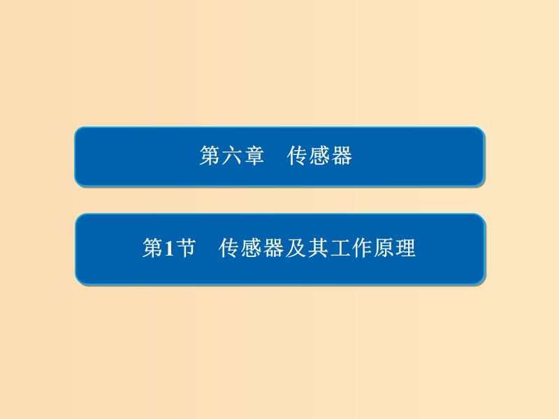 2018-2019学年高中物理 第六章 传感器 6-1 传感器及其工作原理课件 新人教版选修3-2.ppt_第1页