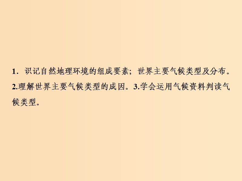 2019版高考地理一轮复习 第一部分 自然地理 第三章 地理环境的整体性和区域差异 第一讲 气候及其在地理环境中的作用课件 中图版.ppt_第3页