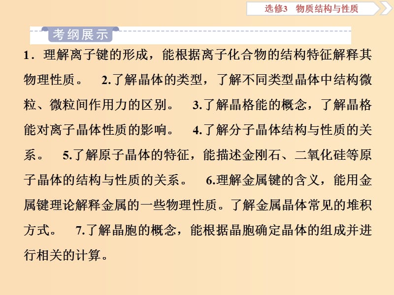 2019版高考化学一轮复习 选考 物质结构与性质 第三讲 晶体结构与性质课件.ppt_第2页