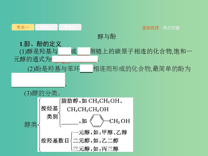 广西2019年高考化学一轮复习 选考5.3 烃的含氧衍生物课件 新人教版.ppt_第3页