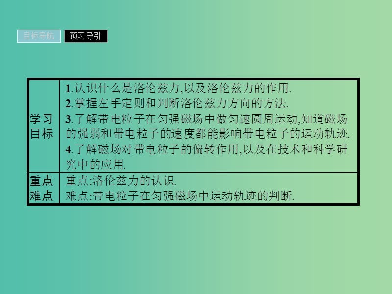 2019高中物理 第一章 电与磁 1.6 洛伦兹力初探课件 粤教版选修1 -1.ppt_第2页