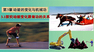 陜西省安康市石泉縣高中物理 第3章 動能的變化與機械功 3.1 探究動能變化跟做功的關系課件 滬科版必修2.ppt