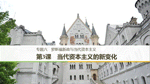 2018-2019學年高中歷史 專題六 羅斯福新政與當代資本主義 第3課 當代資本主義的新變化課件 人民版必修2.ppt