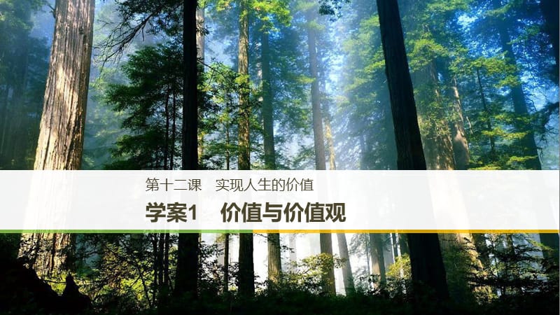 2017-2018學年高中政治 第四單元 認識社會與價值選擇 第十二課 實現(xiàn)人生的價值 1 價值與價值觀課件 新人教版必修4.ppt_第1頁