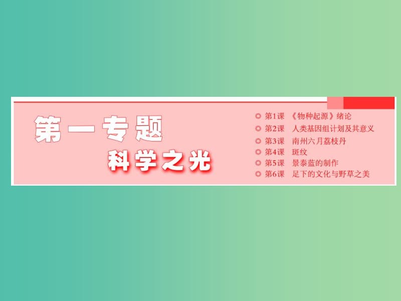 2019年高中语文第一专题第1课物种起源绪论课件苏教版必修5 .ppt_第1页