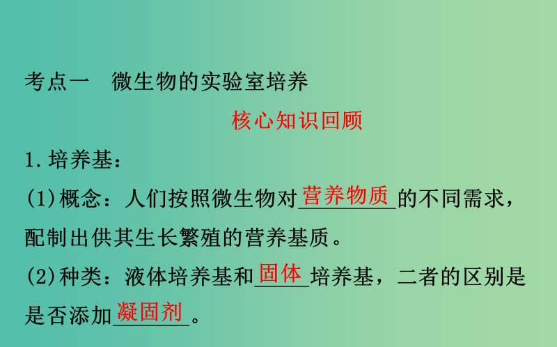 高考生物大一轮复习高考预测生物技术实践1.2微生物的培养与应用课件.ppt_第3页