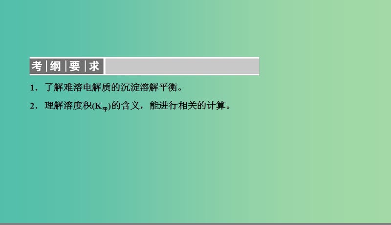 2019高考化学总复习 08 水溶液中的离子平衡（29）难溶电解质的溶解平衡（1）课件 新人教版.ppt_第2页