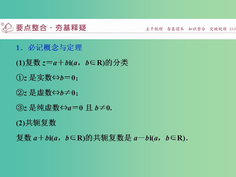 高考数学二轮复习 第一部分专题六 概率、统计、复数、算法、推理与证明 第4讲 复数、算法、推理与证明课件 理.ppt_第3页