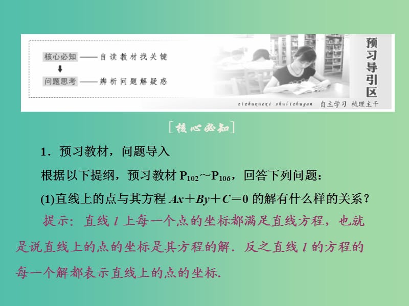 2019高中数学第三章直线与方程3.3直线的交点坐标与距离公式第1课时两条直线的交点坐标两点间的距离课件新人教A版必修2 .ppt_第2页