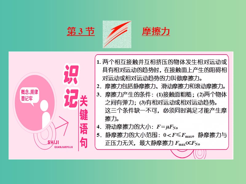 山东省专用2018-2019学年高中物理第三章相互作用第3节摩擦力课件新人教版必修1 .ppt_第1页