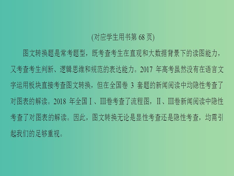 2019版高考语文二轮提分复习专题7语言文字运用提分攻略4题型1流程图构思框架图-有条不紊抓过程课件.ppt_第2页