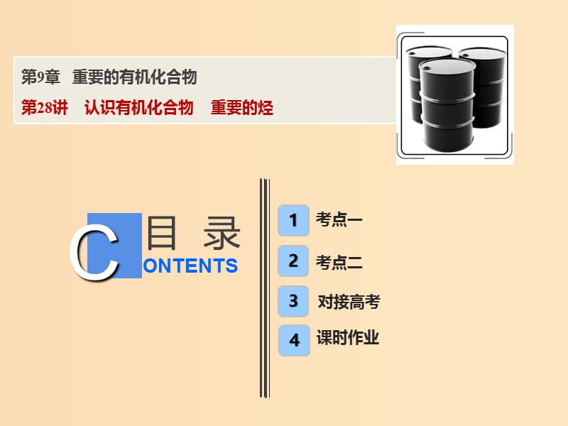 2019版高考化学一轮复习 第9章 重要的有机化合物 第28讲 认识有机化合物 重要的烃课件 鲁科版.ppt_第1页