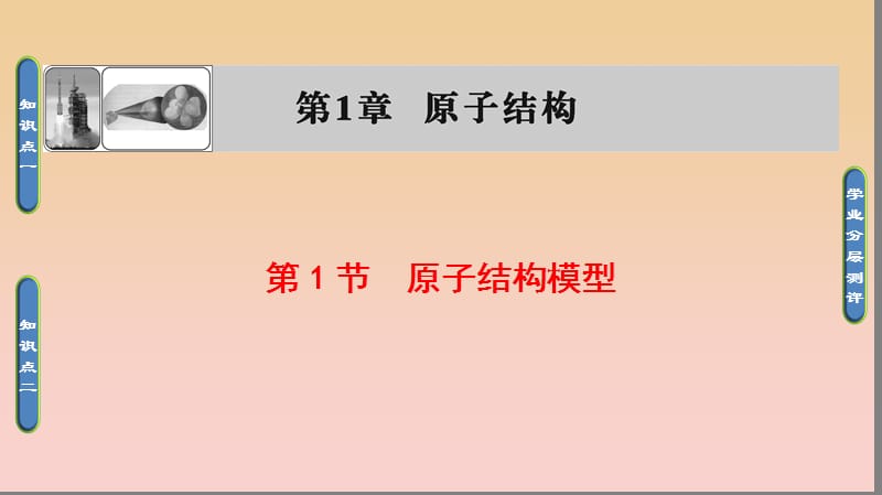 2018-2019学年高中化学 第1章 原子结构 第1节 原子结构模型课件 鲁科版选修3.ppt_第1页