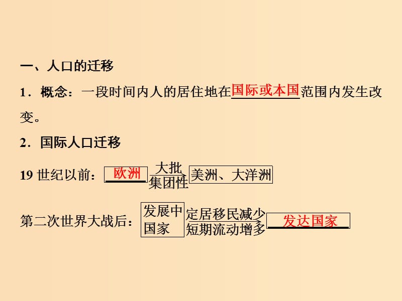 2019版高考地理一轮复习 第2部分 人文地理 第7章 人口的变化 第二讲 人口的空间变化课件 新人教版.ppt_第3页