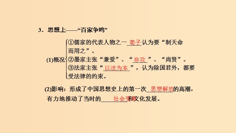 2018-2019学年高中历史专题二商鞅变法2-1“治世不一道便国不必法古”课件人民版选修.ppt_第3页