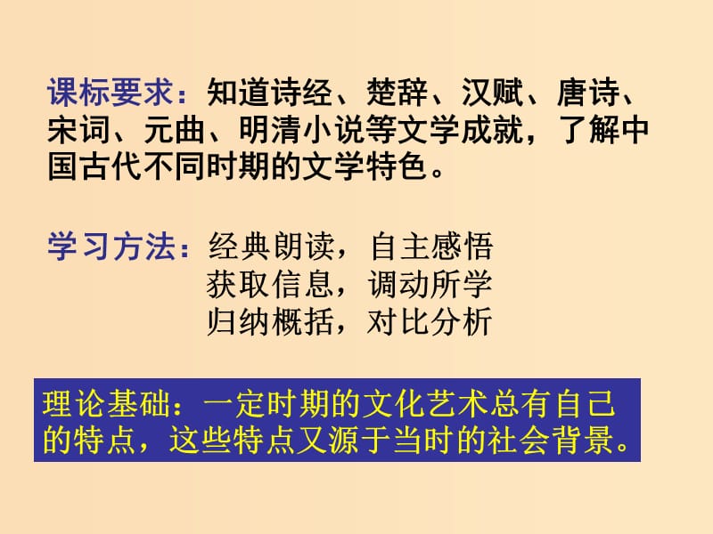 2018年高中历史 第二单元 中国古代文艺长廊 第9课 诗歌与小说课件2 岳麓版必修3.ppt_第2页